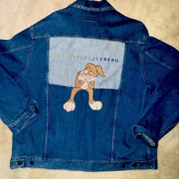 Men’s Vintage Iceberg History Denim Jacket - Picture 1 of 5